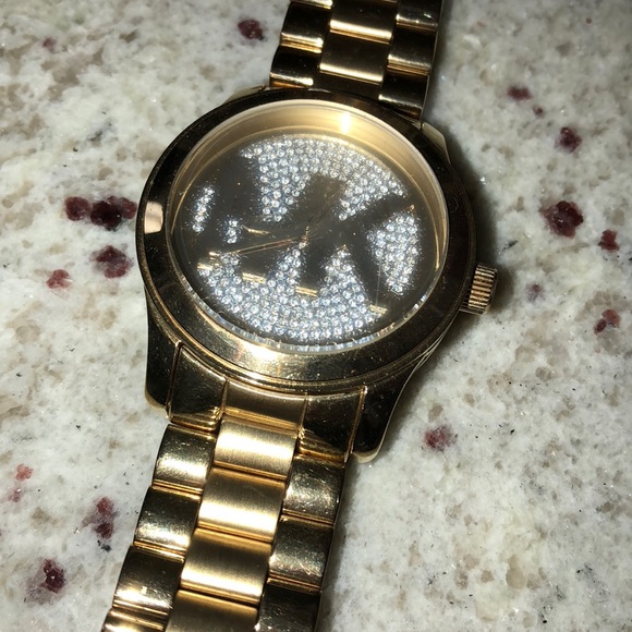 Michael Kors gold and rhinestone watch - Picture 5 of 6